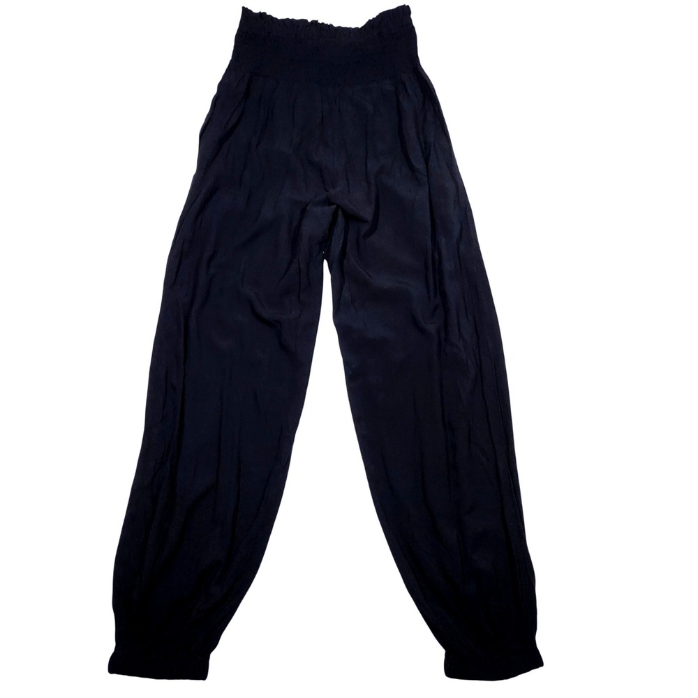 NWT CUPSHE Women Pants Smocked Waist Wide Leg Loose Fit Pant Casual Beach Size S - Picture 3 of 9